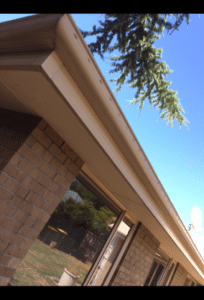 Gutter surfaces cleaning after