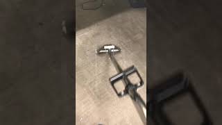 Professional carpet cleaning in progress with high-performance cleaning tools