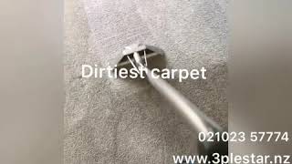 Carpet in the dirtiest condition before professional cleaning service.
