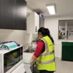 Surface cleaning in commercial kitchen by Triple Star cleaner
