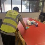 Office Table Cleaning by Triple Star Commercial Cleaning